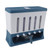 Wall Mounted Rice Dispenser Box 5 Compartment Large Capacity Cereal Rice Grains Separate Storage Box Rice Bucket Container Dark Blue