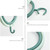 Hat Organizer Hook Type Wear Resistant Multifunction Hat Holder for Scarf Handbag NecktieLight Green Dark Green