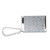 Portable Ashtray with Keychain Aluminum Alloy Pocket Cigarette Ash Box Case Embossed Pattern Silver