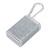 Portable Ashtray with Keychain Aluminum Alloy Pocket Cigarette Ash Box Case Embossed Pattern Silver