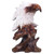 Resin Craftwork Craft Animal Sculptures Decorative Ornament Home Office DecorationEagle 26.5x17x15cm