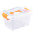 Plastic Storage Bin with Latching Buckles Portable Handle Heavy Duty Clear Storage Latch Container Box Medium