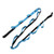 12 Loops Yoga Stretch Strap Nylon Nonelastic Yoga Strap for Yoga Pilates GymnasticsBlue
