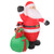 Inflatable Santa Elk Built in LED Weatherproof Fade Resistant Inflatable Christmas Decoration for Lawn Yard 100‑240V UK Plug