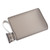 Flat Water Bottle Plastic Leak Proof Transparent Square Portable Paper Water Bottle 380ml Grey