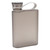 Flat Water Bottle Plastic Leak Proof Transparent Square Portable Paper Water Bottle 380ml Grey