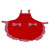 Cute Vintage Women Apron Bowknot Lace Decoration with Pocket for Kitchen Cooking SuppliesRed