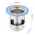 Stainless Steel Shower Floor Drain Bathroom Drainage Gully Core Thicken(Large304 Short)