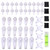 47Pcs Non-Trace Wall Picture Hooks Plastic Invisible Traceless Drywall Picture Hanging Kit