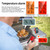 Wireless Meat Thermometer with 2 Propes for Grilling Kitchen Food Cooking Thermometer Digital Meat Thermometer Wireless for Smoker Oven Outside Grill BBQ Accessories 100M/328ft Remote Range