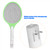 Cordless Rechargeable Electric Fly Mosquito Swatter Bug Zapper Racket Insects Killer Green
