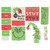 Tiered Tray Decor Cards Cartoon Christmas Style Durable Wood Widely Used Tiered Tray Signs for Home Party Bar 6Pcs A Set