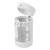 Jar with LED Light and Magnifying Glass Portable Cigarette Storage Jar Transparent Airtight Container with Spoon White