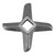 Cross shaped Professional Steel Kitchen Meat Grinder Blade Mincers Cutter Part #22