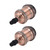 2PCS Vintage Lamp Socket Retro Aluminum Lamp Holder DIY Accessories for E26/27 Vintage BulbsRed Bronze
