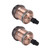 2PCS Vintage Lamp Socket Retro Aluminum Lamp Holder DIY Accessories for E26/27 Vintage BulbsRed Bronze