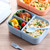 Bento Lunch Box 3 Compartment Food Grade PP Safe Reusable Portable Divided Lunch Box with Spoon for School Office 1800ml