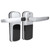 Smart Door Lock Bluetooth APP Cards Password Keypad Mechanical Key Security Home ImprovementSilver