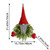 Luminous Faceless Santa Claus Christmas Wreath Door Hanging Restaurant Bar Wall Hanging Christmas Decoration