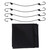 Outdoor 600D Oxford Cloth Waterproof Dustproof Air Conditioner Protective Cover for Outside UnitsBlack 81x81cm
