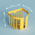 Wall Mount Paper Holder ABS Punch Free Smooth Toilet Tissue Box for Bathroom Kitchen WashroomYellow
