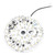 Ceiling Fan Light Replacement Panel 3.93inch Led AC120V 18W 2000LM Dimmable Ceiling Fan Light Board for Bedroom Living Room White Light 6000K
