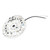 Ceiling Fan Light Replacement Panel 3.93inch Led AC120V 18W 2000LM Dimmable Ceiling Fan Light Board for Bedroom Living Room White Light 6000K