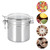 Stainless Steel Coffee Beans Tea Sealed Jar Cans Storage Container for Sugar Cereals12.5x13