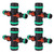 Irrigation Micro Spray Pipe Connector 4 Way Hose Fitting Irrigation Sprinklers G1"/G2" Valve
