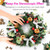 Christmas Advent Wreath 12-inch Advent Candle Holder Ring Artificial Christmas Wreath with Ribbon Pinecone for Advent Centerpiece Holiday Christmas Home Decoration NO Candles
