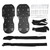 Lawn Aerator Shoes Gardening Walking Lawn Aerator Sandals Garden Grass Loosening Tools Black Hoop and Loop Version
