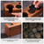 6 Pack Espresso Accessories Kit Wooden Tamper Station Coffee Distributor Tamper Espresso Stirrer Puck Screen with Cleaning Brush 6-in-1 Multipurpose Espresso Tools for Bar Home Office 58mm