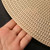 Round Coasters 15in Diameter Environmentally Friendly PVC Anti Slip Wear Resistant Heat Insulation Coasters Gold
