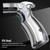 Cigar Cutter and Lighter Ashtray 3 Pieces Set Stainless Steel Sharp Cigar Cutter and Quadruple Jet Flame Lighter and Travel Single Cigar Ashtray with Gift Box Cigar Accessories for Men