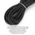 7mm 10m / 32.8ft Clothes Round Elastic Rope Cord with Strong Elasticity for Clothing DIY Black