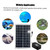 Solar Oxygen Pump Fish Tank Oxygenator Aquarium Oxygen Aerator Pond Aerator Air Pump Fishing Aerator Aquarium Airpump with Aquarium Oxygen Pipe Air Bubble Stone
