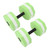 2Pcs High Density EVA Foam Dumbbell Set Aquatic Exercise Dumbbells for Men Women Indoor Swimming Pools Aerobic Fitness Rehabilitation Training Diamond Shaped Green White Green
