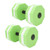 2Pcs High Density EVA Foam Dumbbell Set Aquatic Exercise Dumbbells for Men Women Indoor Swimming Pools Aerobic Fitness Rehabilitation Training Diamond Shaped Green White Green
