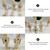 6pcs 12cm Christmas Nutcracker Ornament Set Wooden Nutcracker Character Soldier Toy Wooden Doll Figurine Painting Toy
