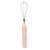 Electric Egg Beater Handheld USB Charging Milk Frother Portable Cordless Drink Mixer with Stainless Steel Whisk Pink