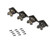 4pcs Antique Brass Jewelry Chest Wood Box Decorative Feet Leg Corner Protector Hardware