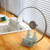 Pot Lid Holder Plastic Multipurpose Easy to Clean Space Saving Lid Organizer Rack for Kitchen Cabinet Blue