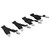 4Pcs Adjustable Bed Sheet Fasteners Suspenders Elastic Sheet Band Straps Clips HolderBlack