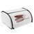 Bread Box Small Drum Shaped Pull Out Flip Lid Multifunctional Storage Iron Bread Storage Container for Kitchen