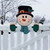 Christmas Home Decor Christmas Themed Santa Snowman Garden Fence Topper Ornament Holiday Hanging Decor Gift