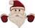 Christmas Home Decor Christmas Themed Santa Snowman Garden Fence Topper Ornament Holiday Hanging Decor Gift