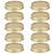 Split‑Type Glass Jar Canning Lids Round Food Container Sealing Cover Kitchen Accessory(10Pcs 70mm Gold Circular Ring+Cover Plate )