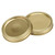 Split‑Type Glass Jar Canning Lids Round Food Container Sealing Cover Kitchen Accessory(10Pcs 70mm Gold Circular Ring+Cover Plate )