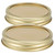 Split‑Type Glass Jar Canning Lids Round Food Container Sealing Cover Kitchen Accessory(10Pcs 70mm Gold Circular Ring+Cover Plate )