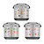 3Pcs Cooking Magnetic Sheet Pressure Cooker Grain Vegetable Meat Cooking Time Reference Guide1